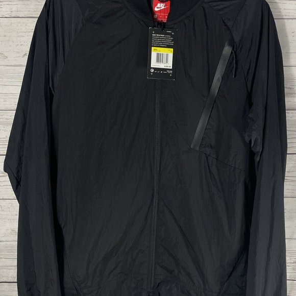 Nike Tech Pack Varsity Jacket Sz Small🔥New Men's Hypermesh Black/Black Full Zip - Picture 6 of 8